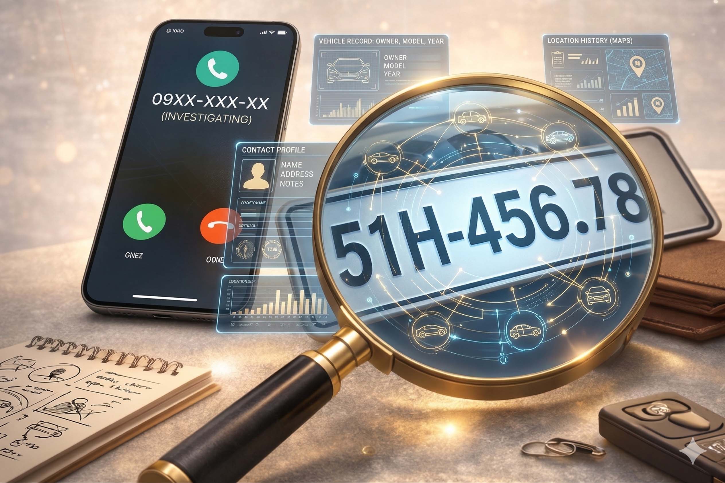 ĐIỀU TRA SỐ ĐIỆN THOẠI, BIỂN SỐ XE